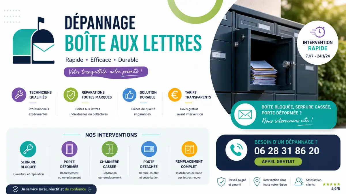 Dépannage boîte aux lettres à Mollégès